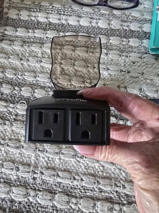 TiffcoFio Black Plug-in Mechanical Timer - Picture 3 of 4